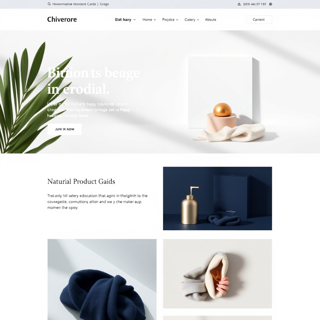 E-commerce website design preview