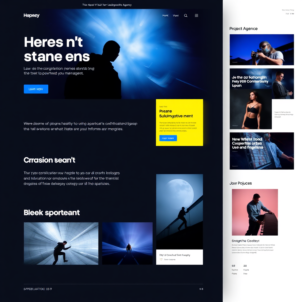 Creative agency portfolio website preview