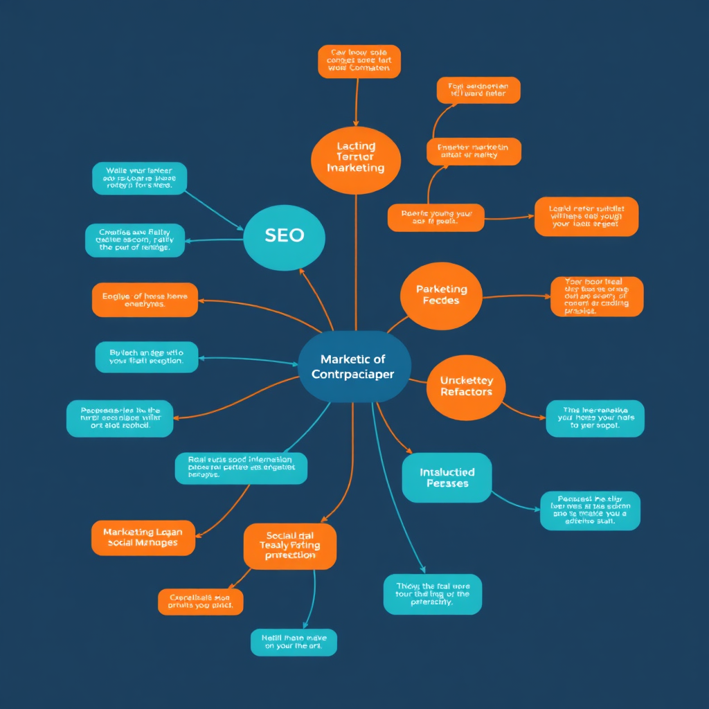 Infographic showing marketing strategies