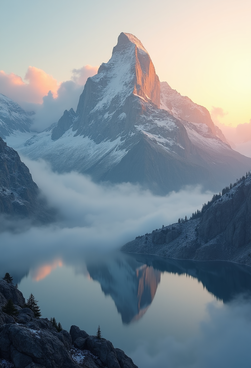a mountain scene