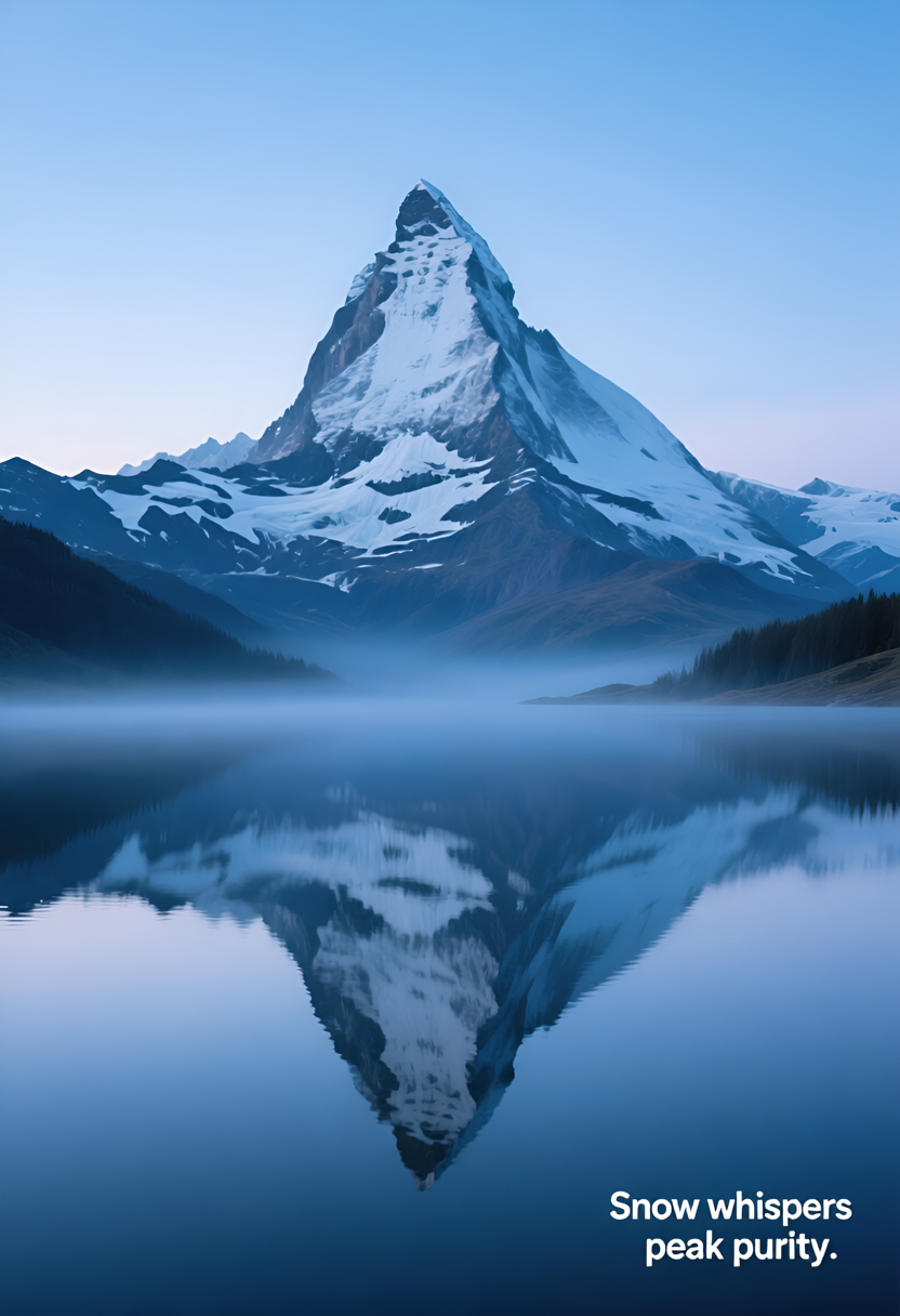  Mountain skyline with Clarity quote overlay