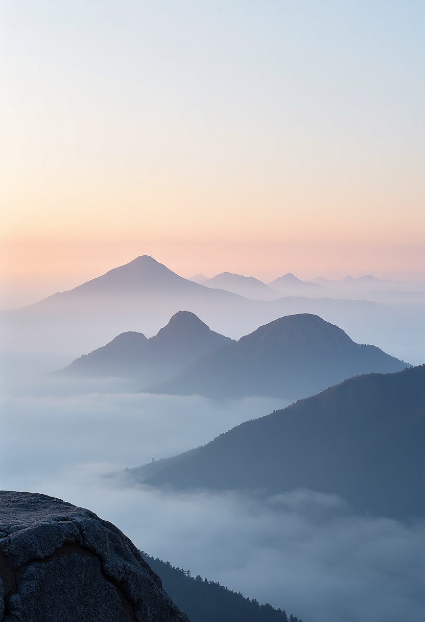 Mountains in the mist