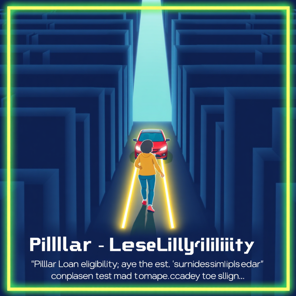 Illustration of a clear path to car loan approval.