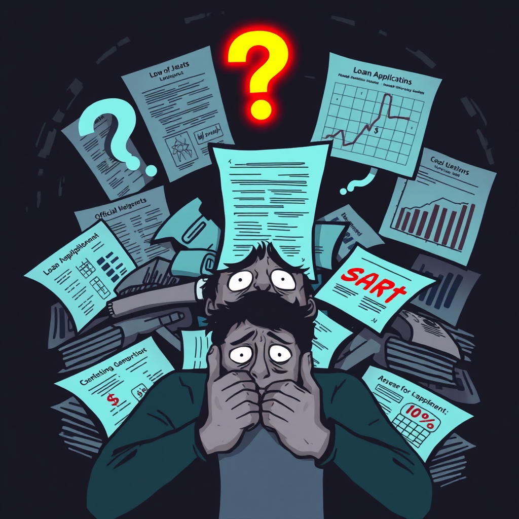Illustration of loan application stress.