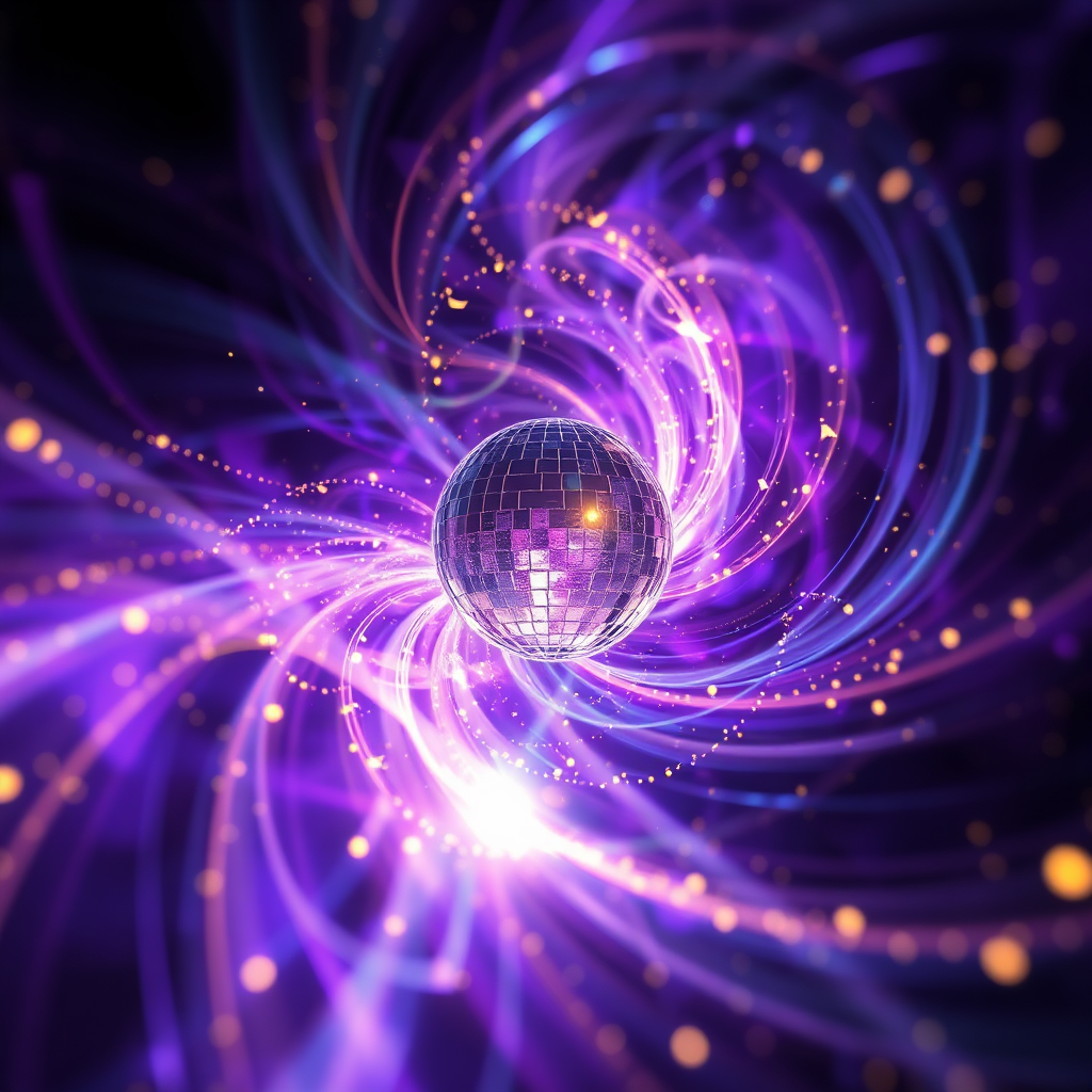 Abstract visual representing music and mythology