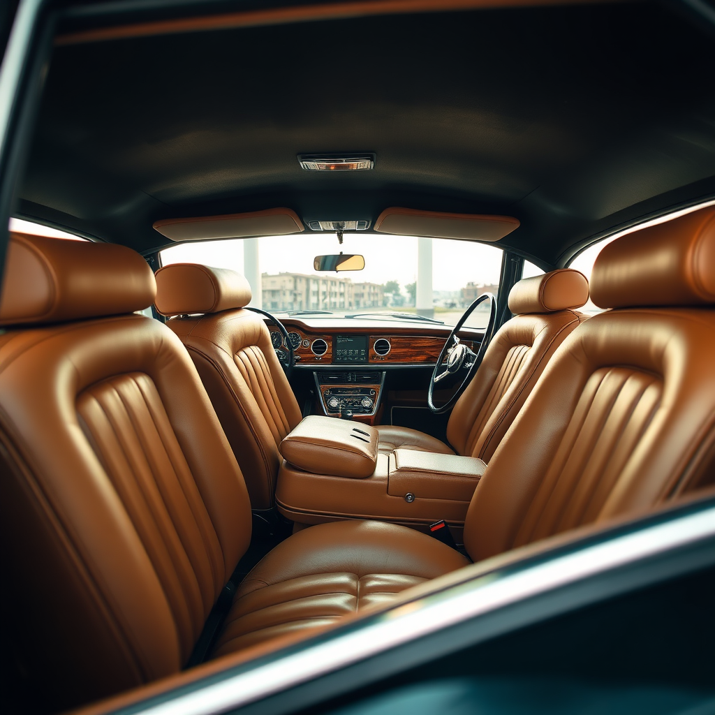 Classic car interior detail