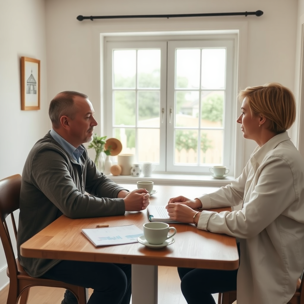 Confidential property review conversation