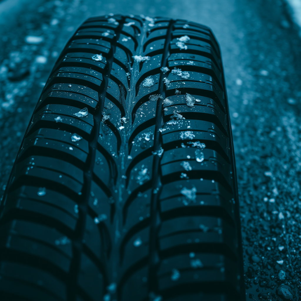 All-season tire tread