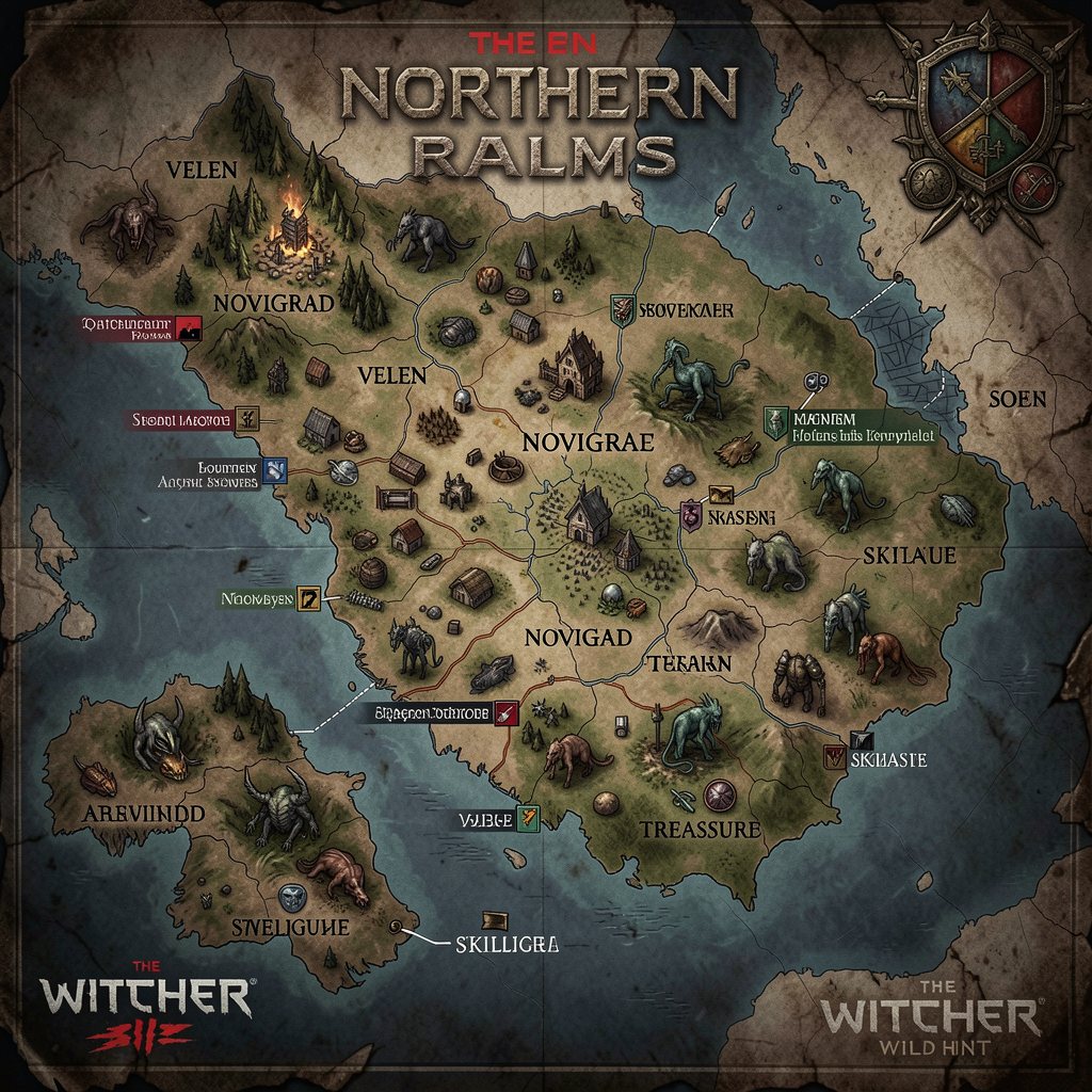 The Witcher 3 interactive map