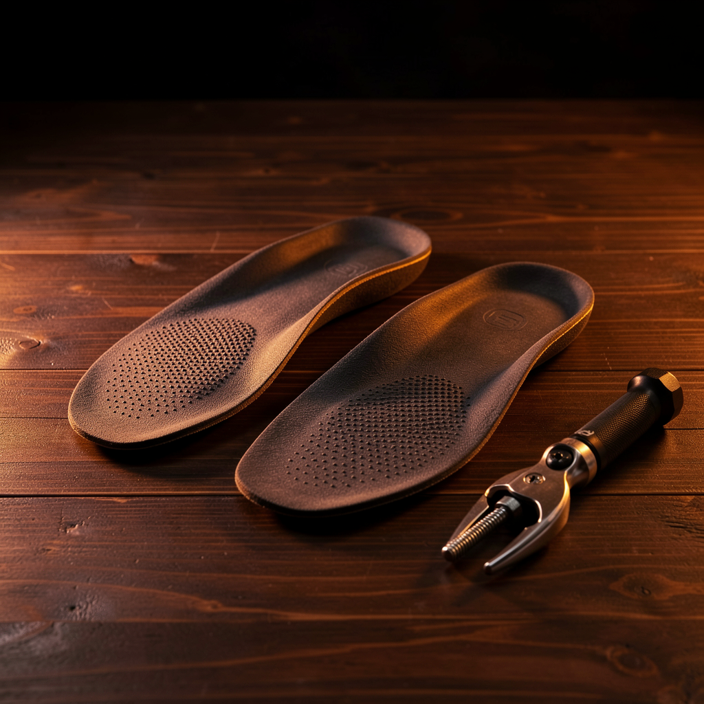 Custom-molded cycling insoles with arch support