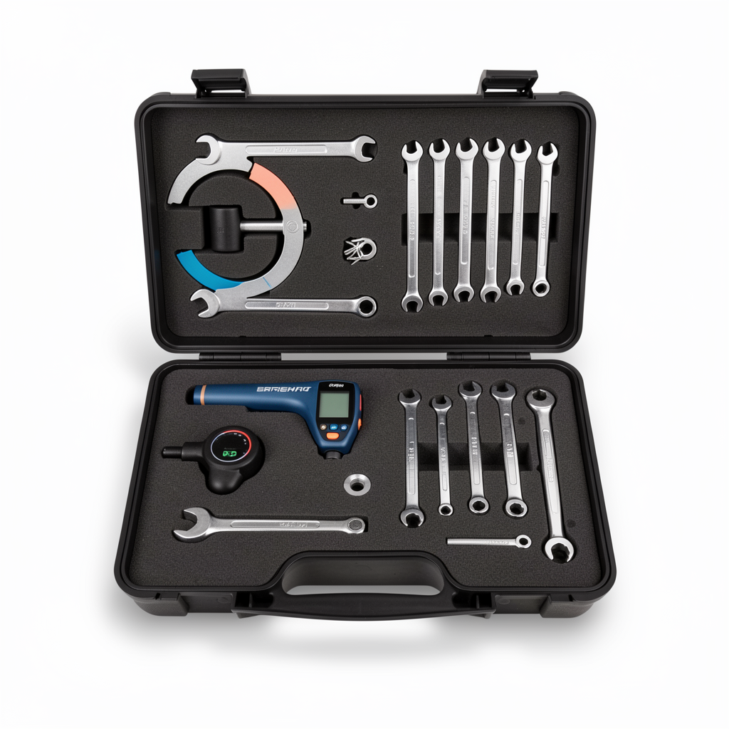 Professional bike fitting tool kit in black case