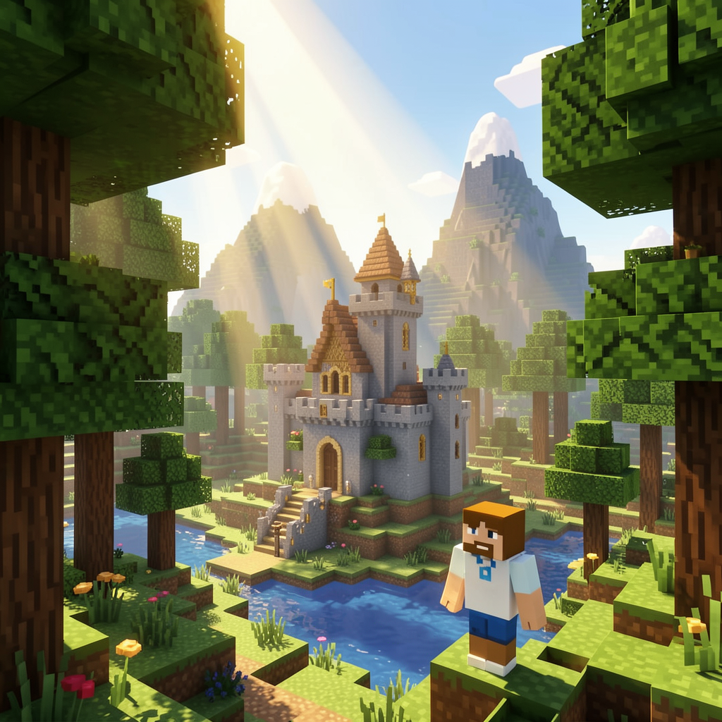 Minecraft landscape