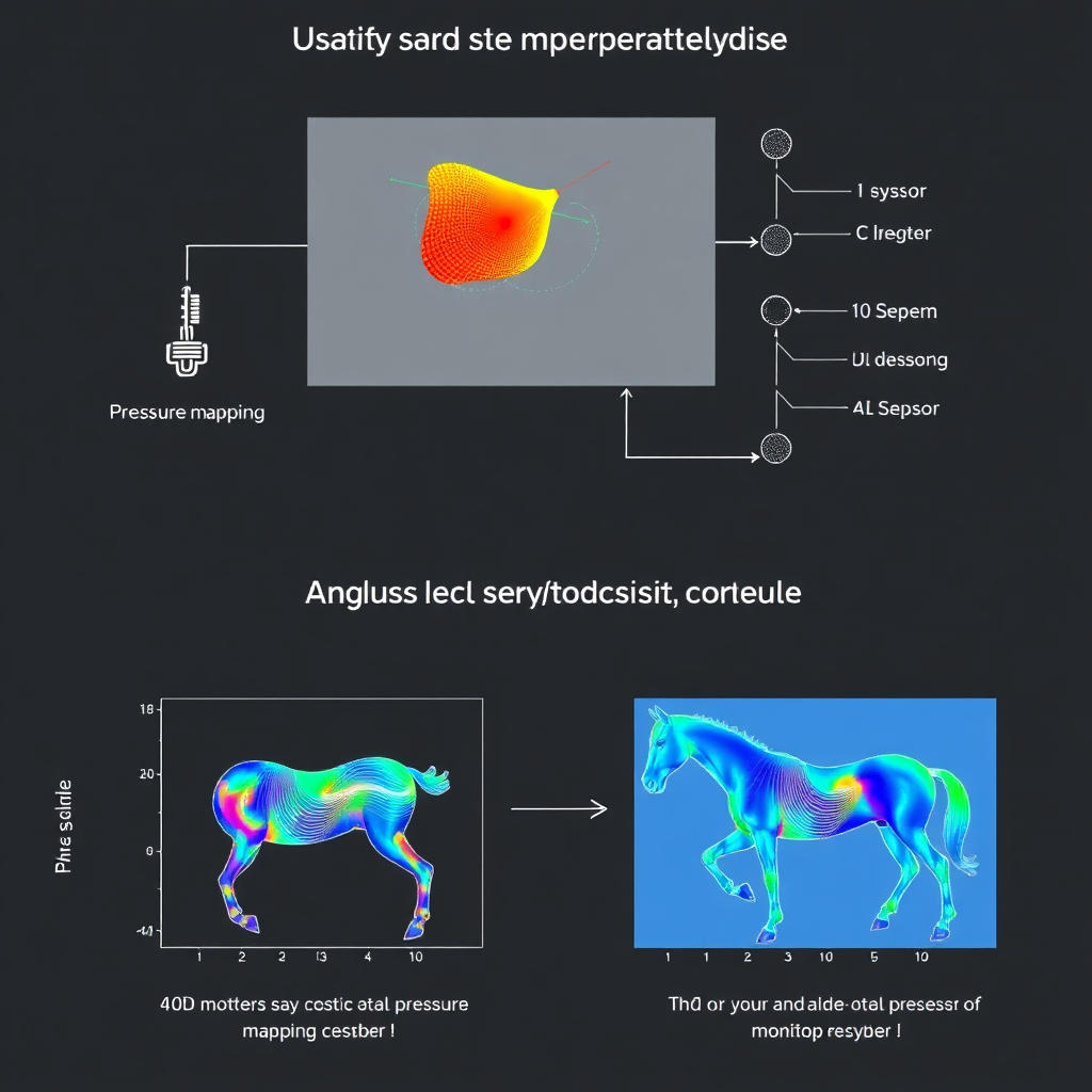 Technology diagram showing pressure mapping and motion analysis