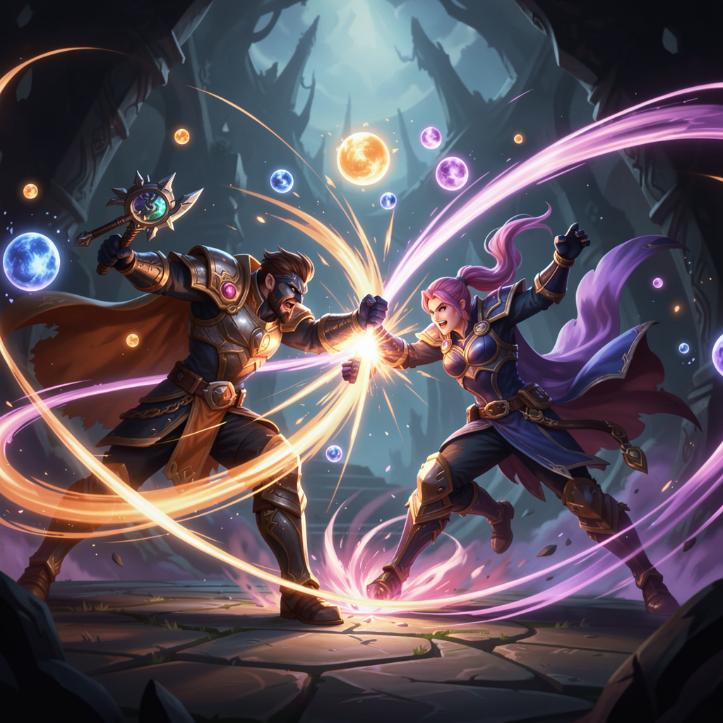 League of Legends battle