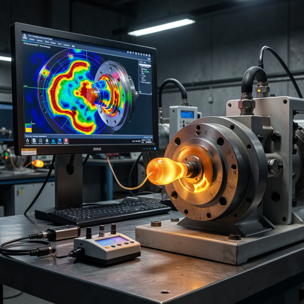 Industrial component contact pressure testing