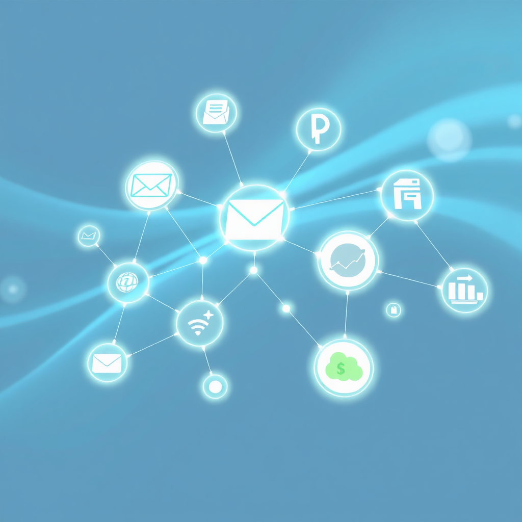 Graphic showing integrated ecosystem of applications