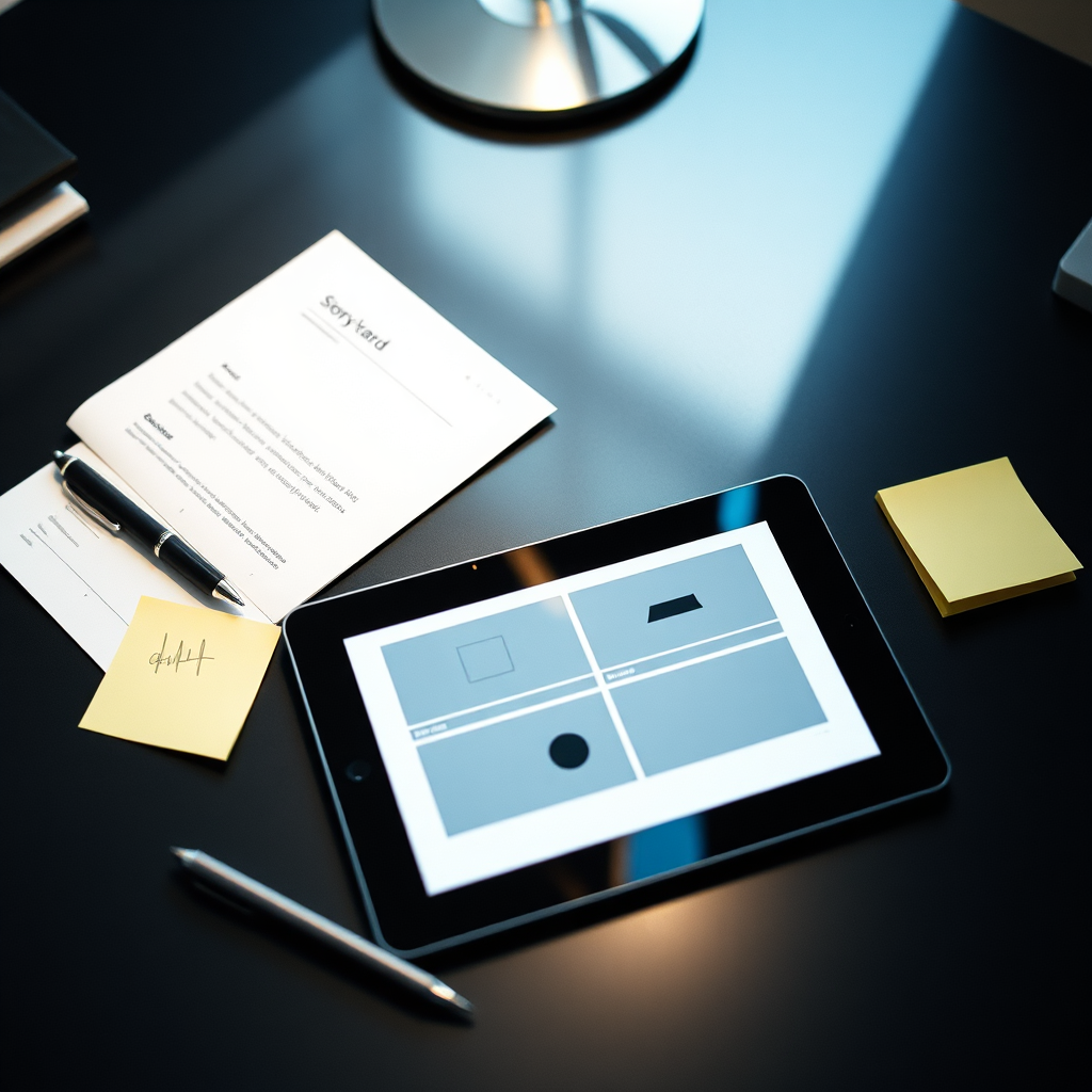 Explainer video planning scene