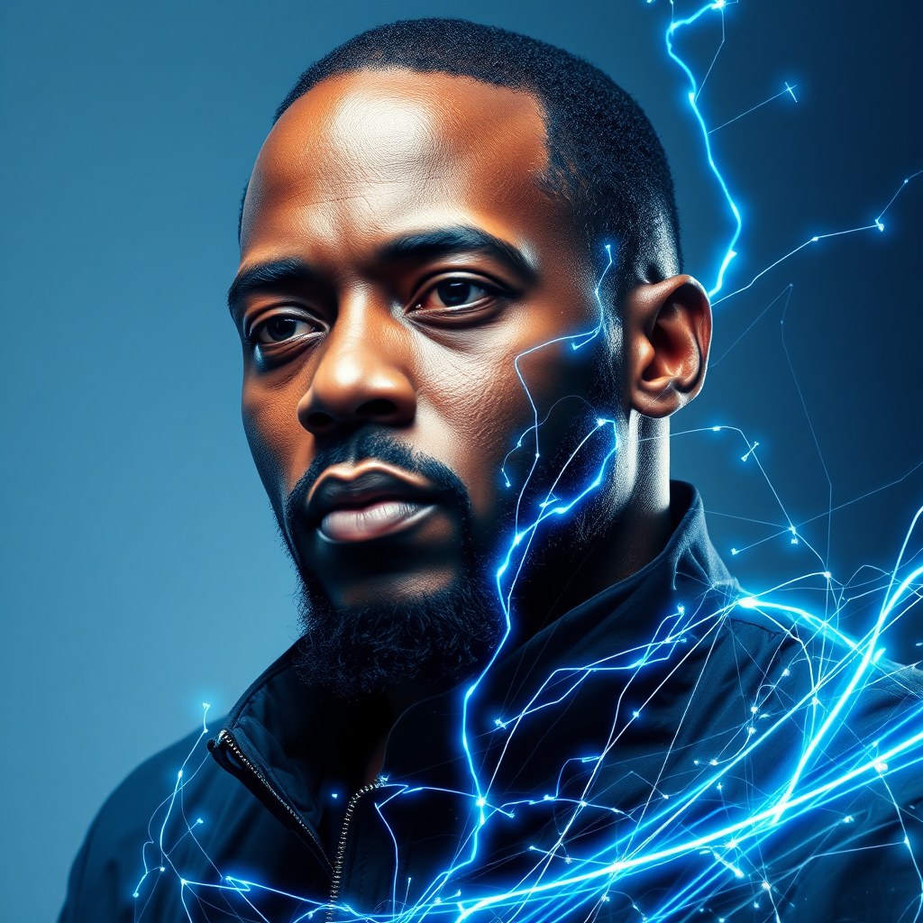 Julius King - Digital Art Fusion Portrait