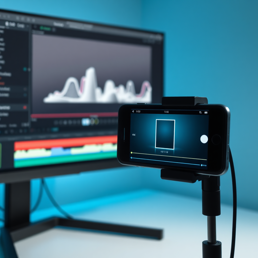 Short-form social video editing scene