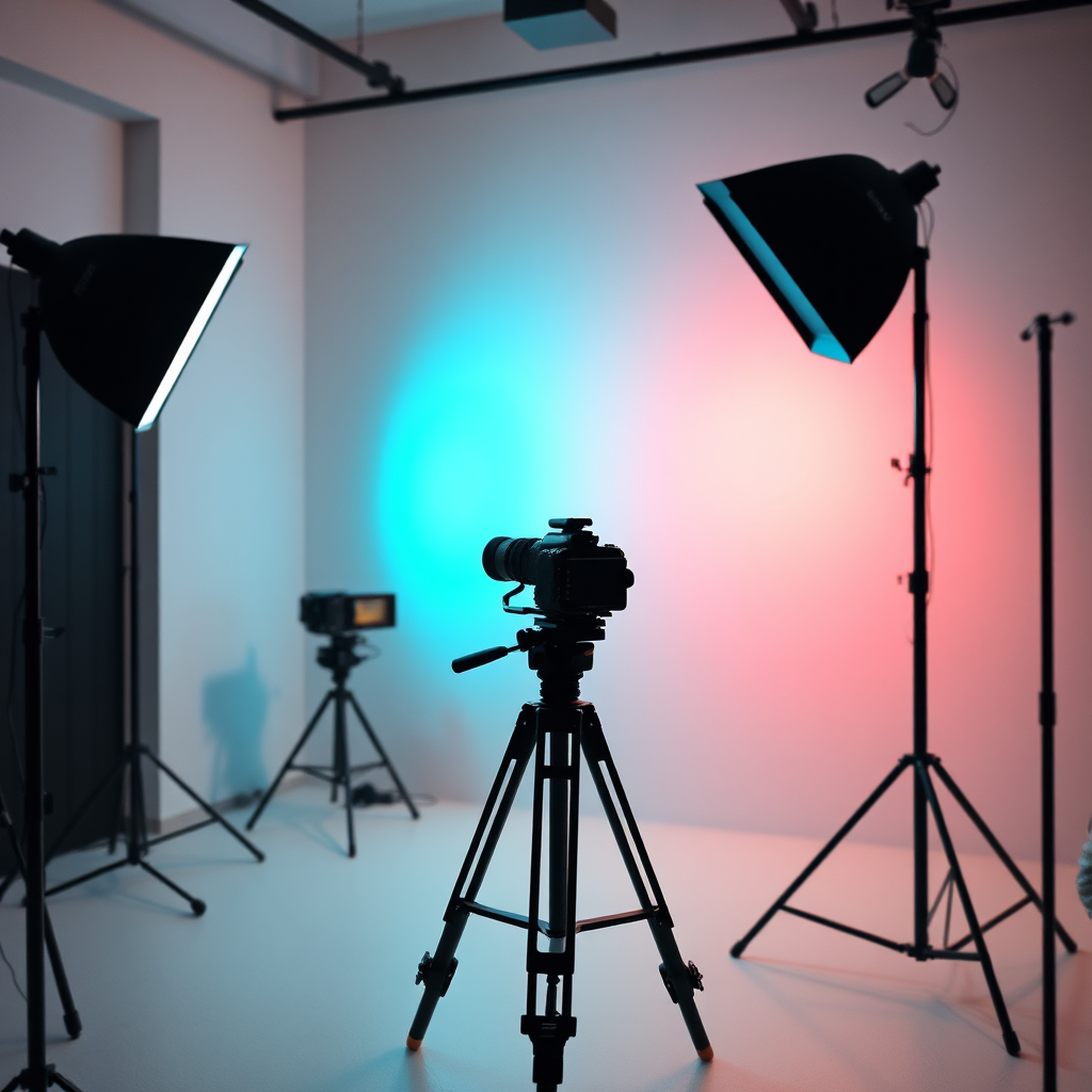 Video production studio setup