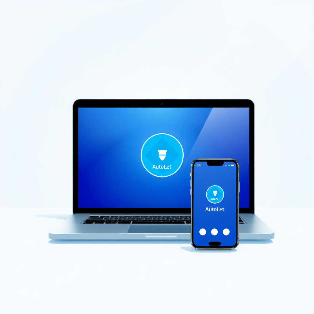 Device ecosystem mockup for AutoLet technology & security
