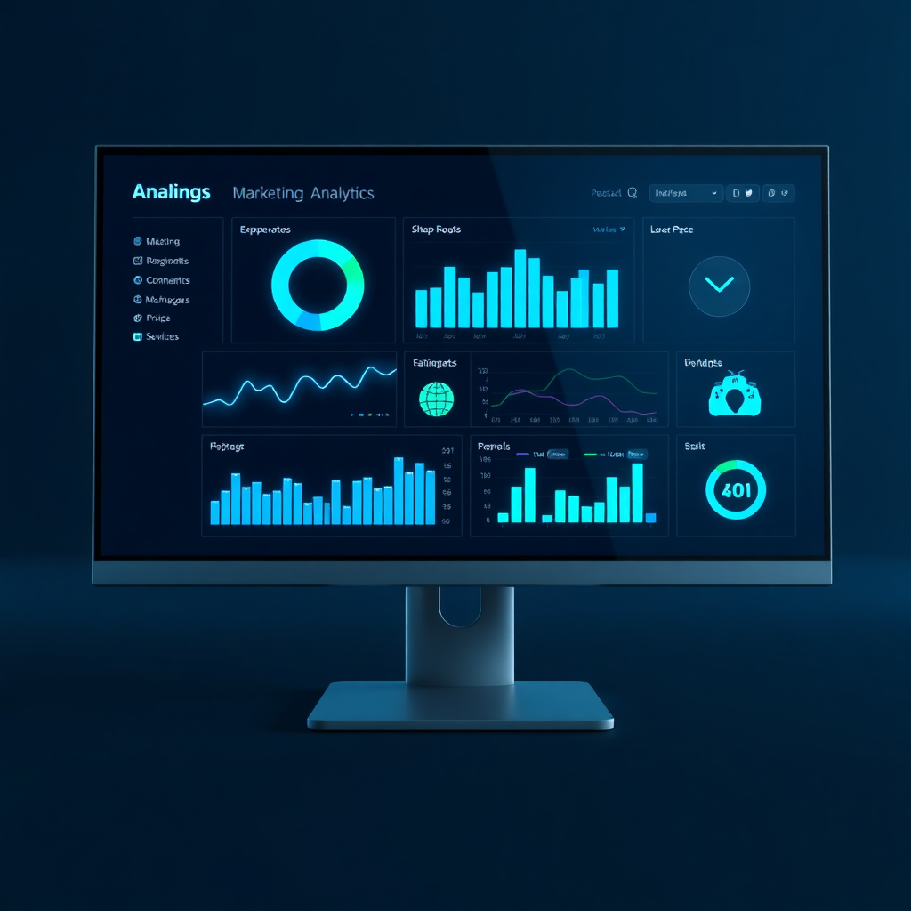 Digital Marketing Analytics Dashboard Mockup