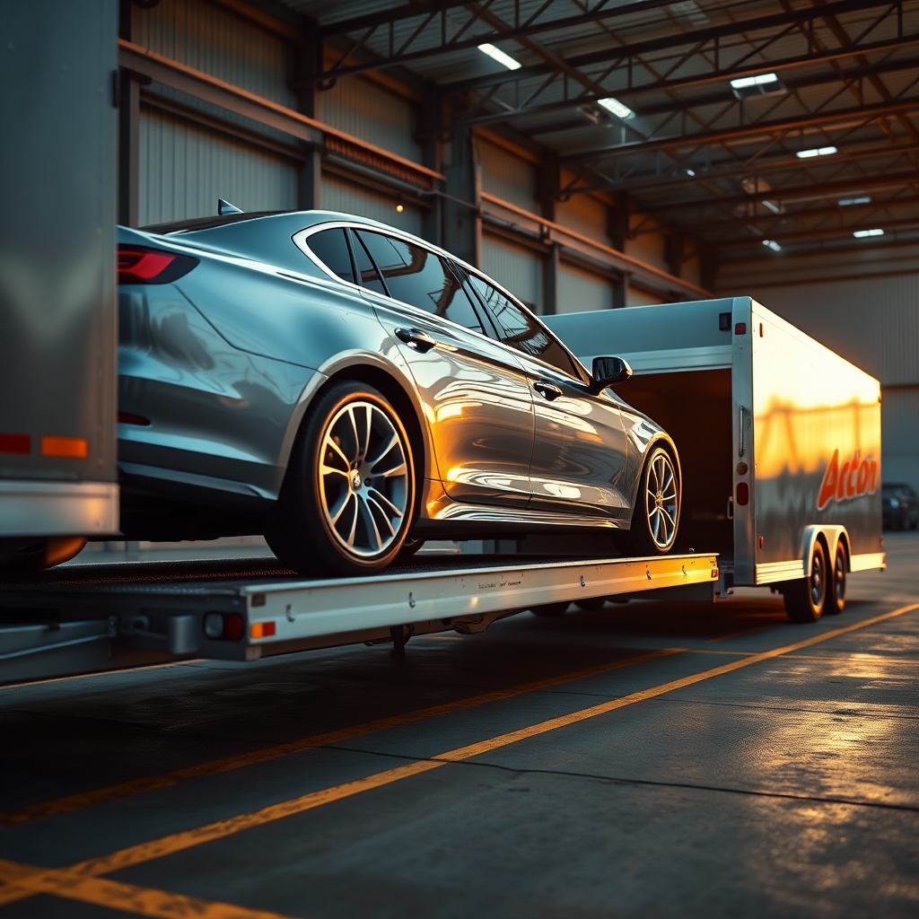 Car shipping illustration