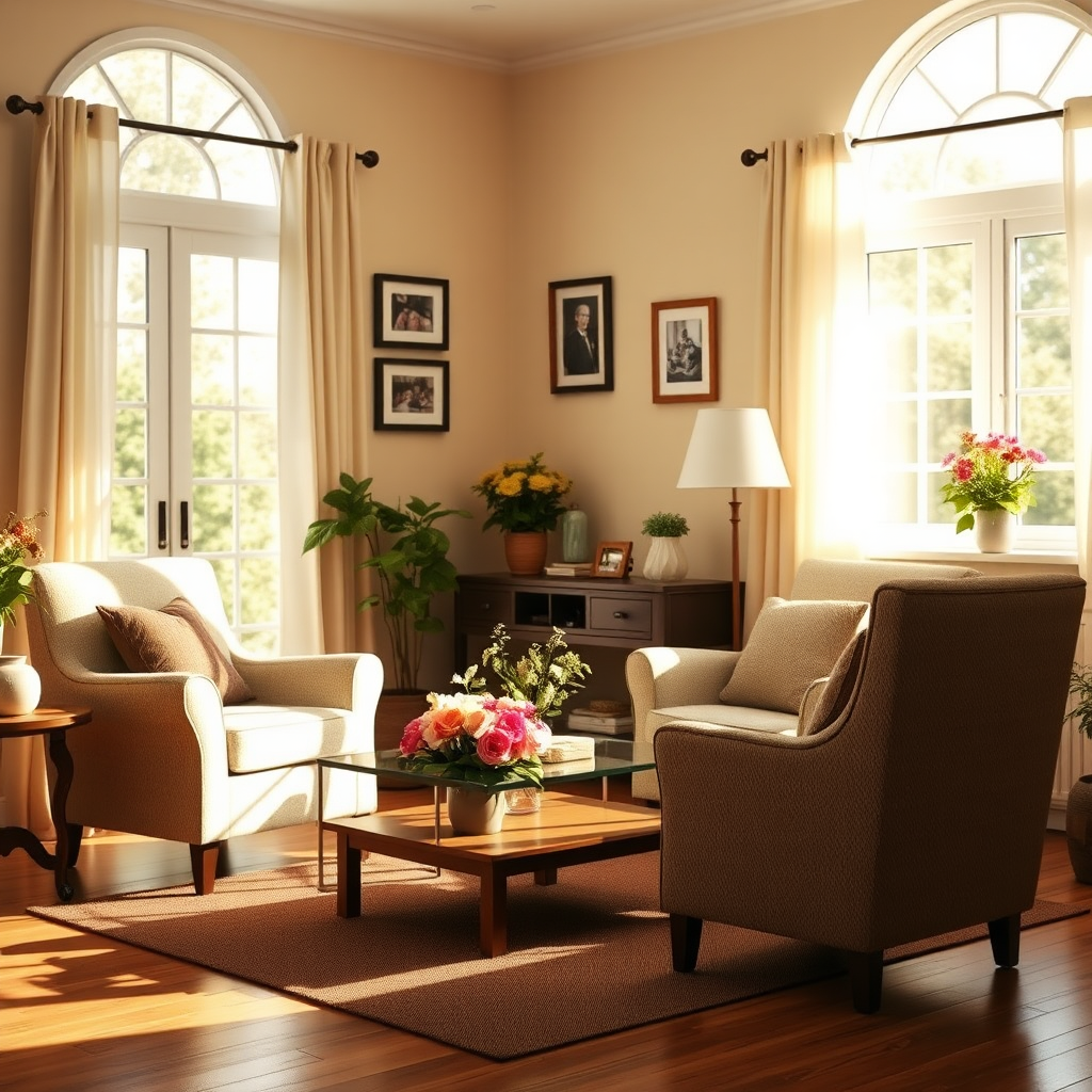 Cozy living room area