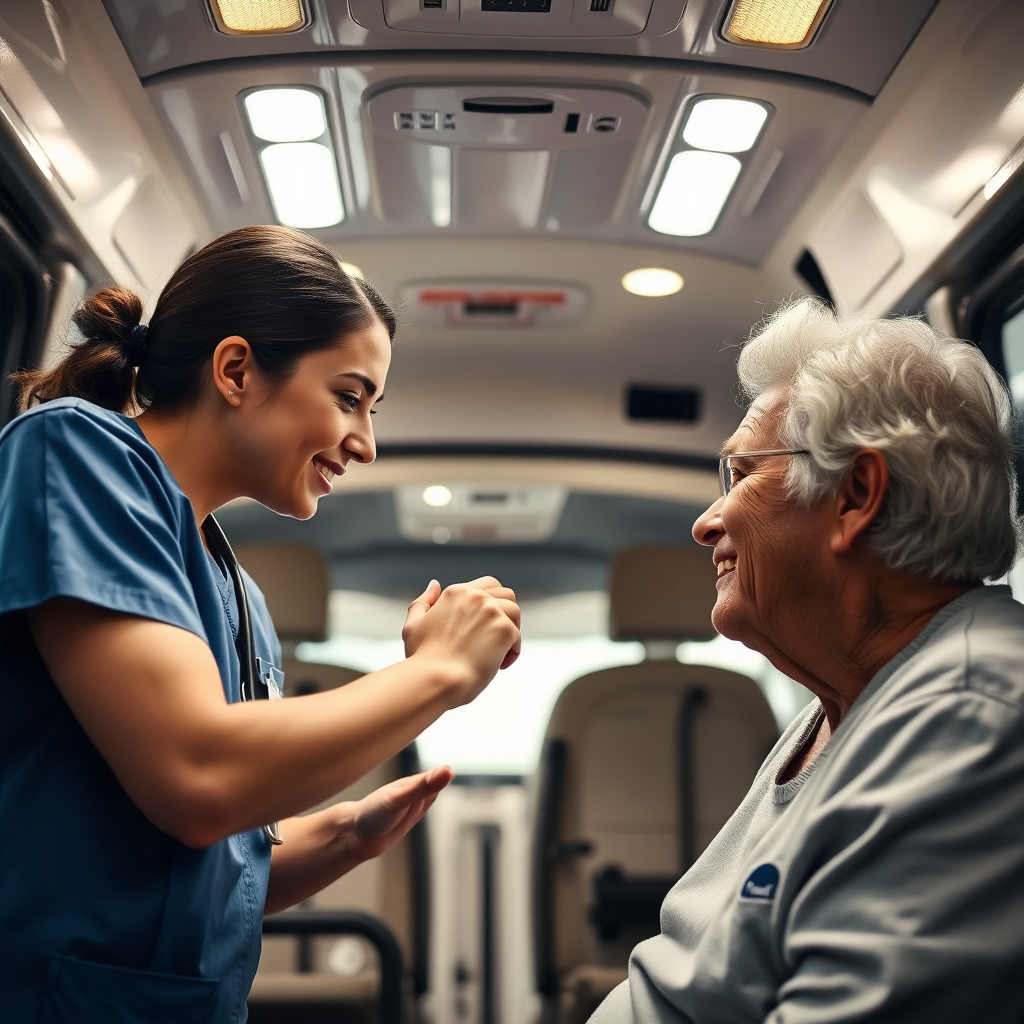 Compassionate care during medical transport