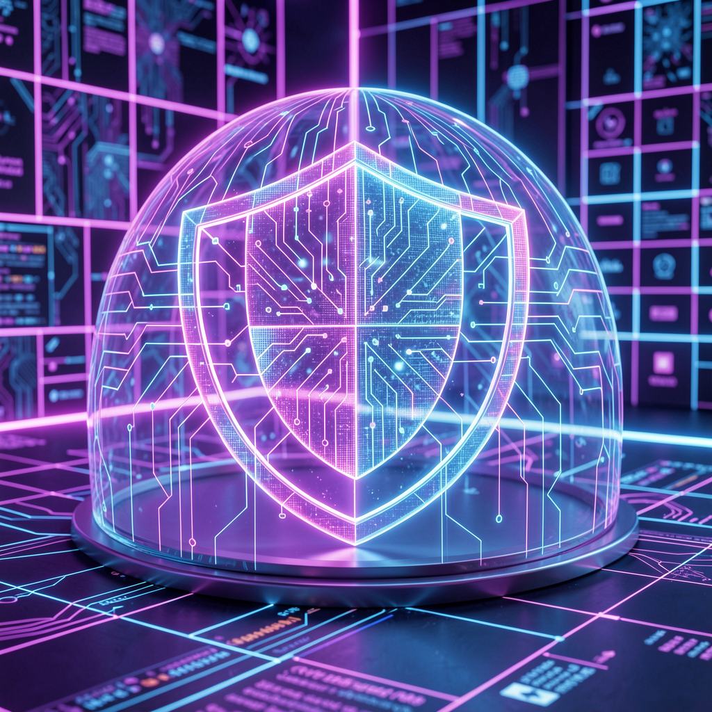 Cyber Security Digital Defense Shield