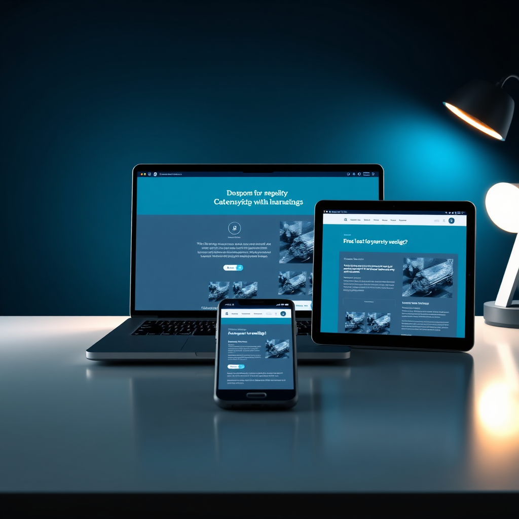 Responsive design across devices with premium UI and clean layout