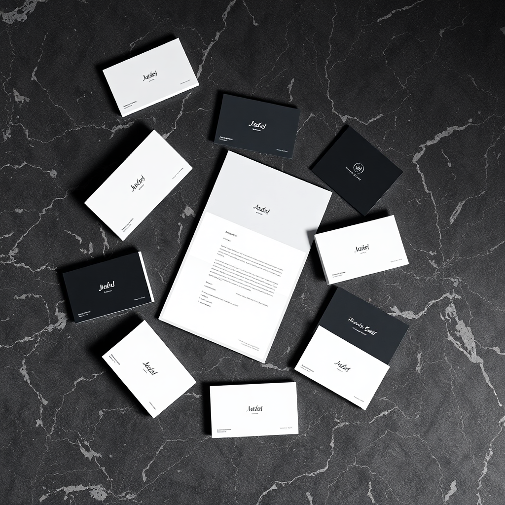 Logo on premium stationery