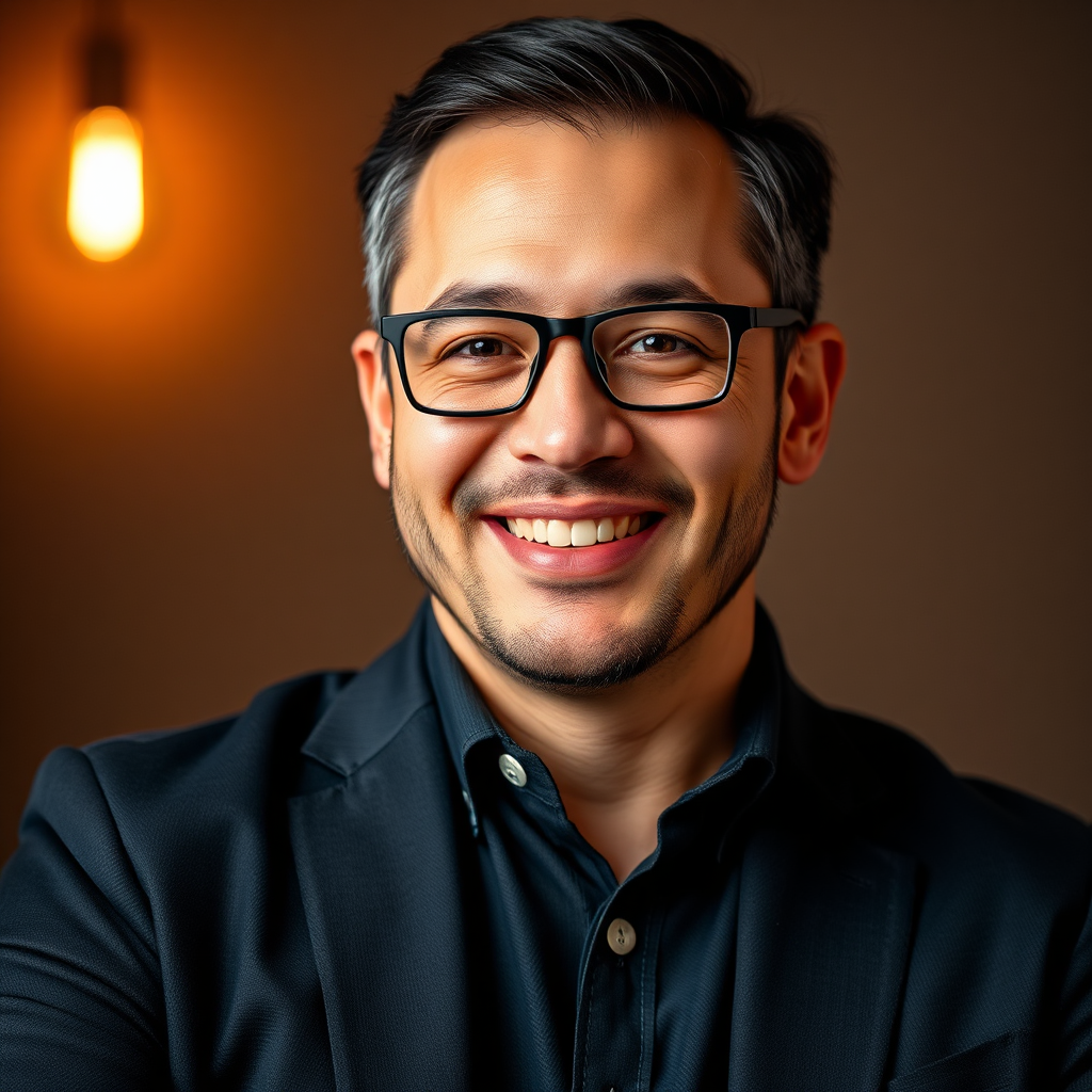 Portrait of a satisfied client