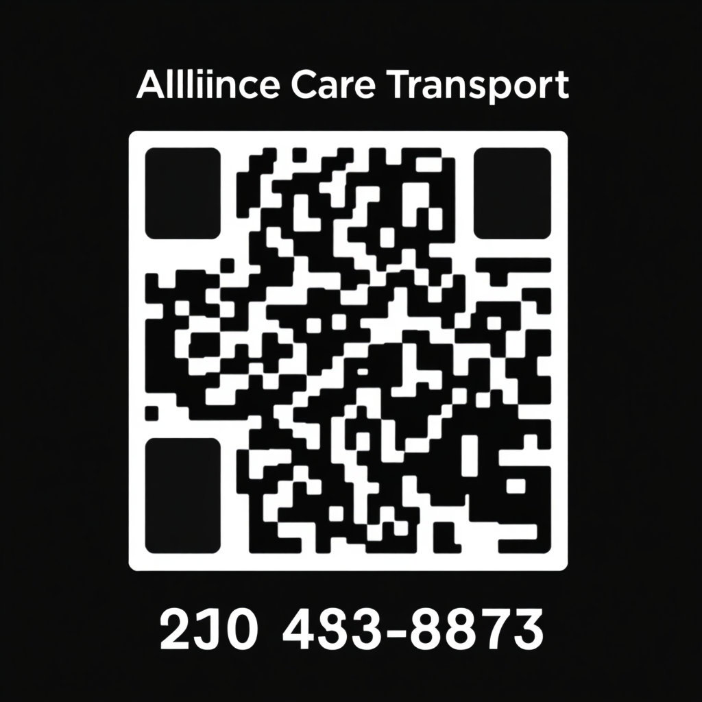QR code for Alliance Care Transport booking