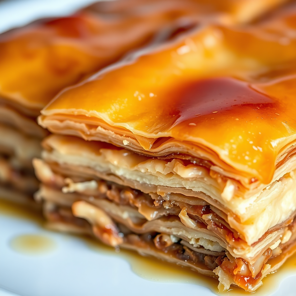 Close-up of baklava