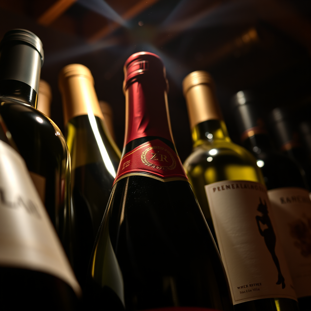Selection of premium wines