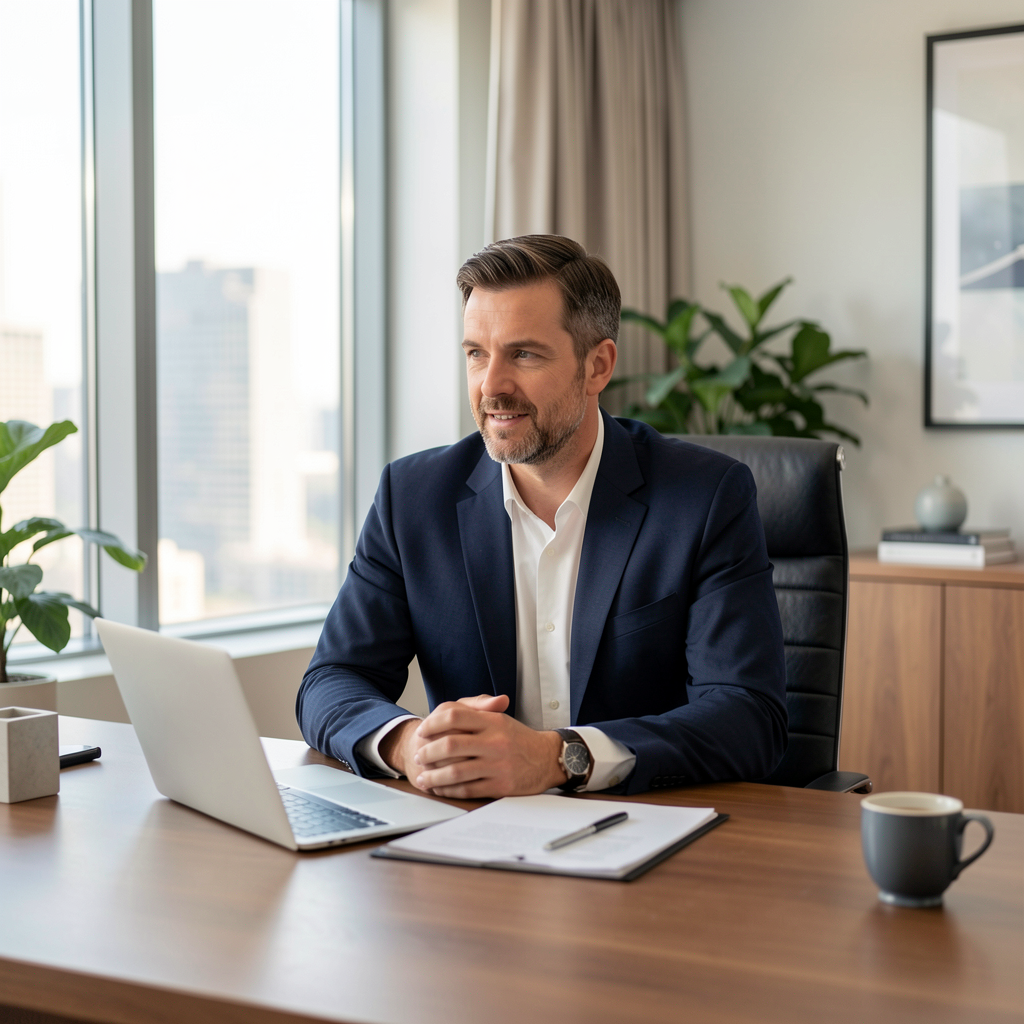 Professional financial advisor listening to client