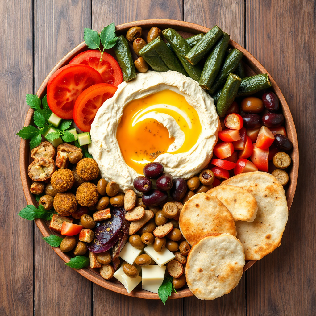 Mediterranean mezze platter