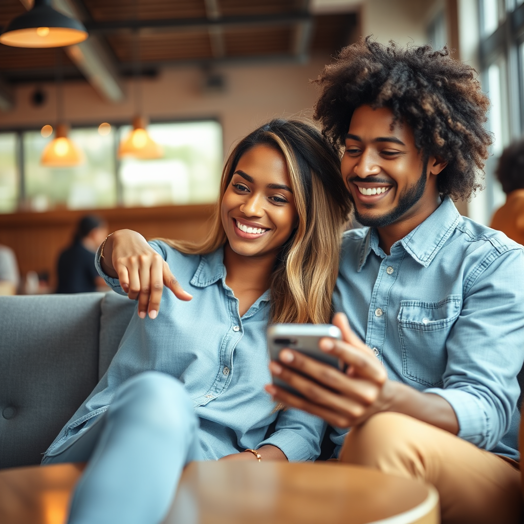 Friends discussing a referral offer