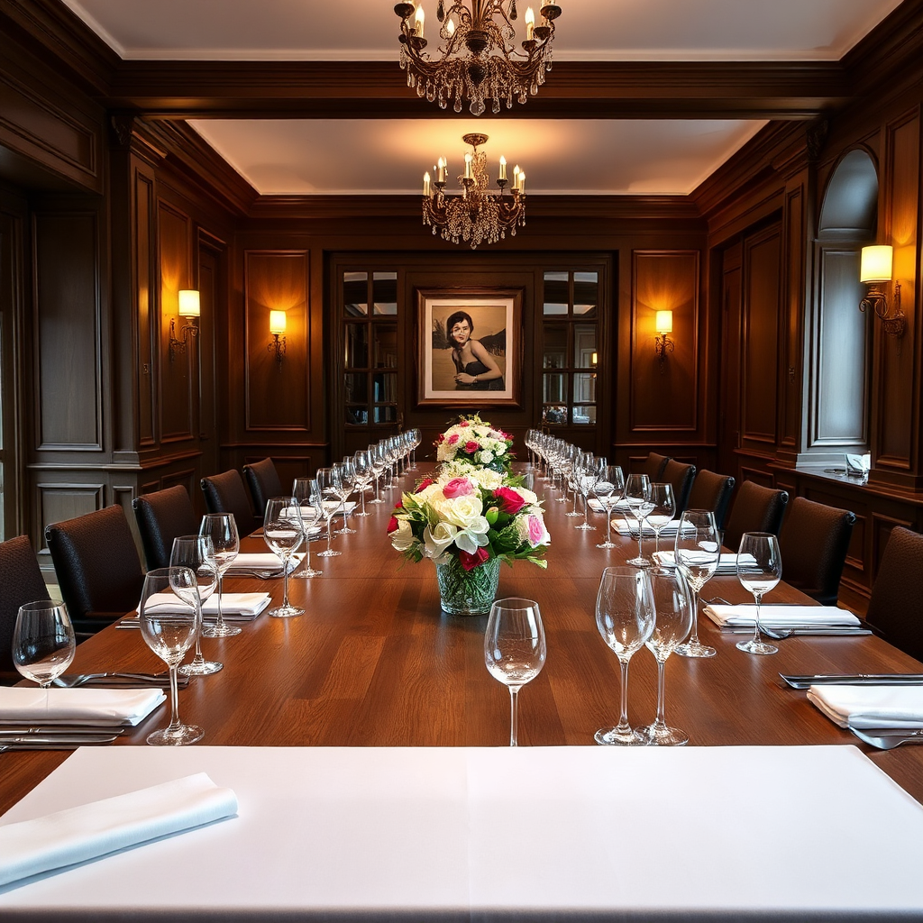 Private Dining Event Setup