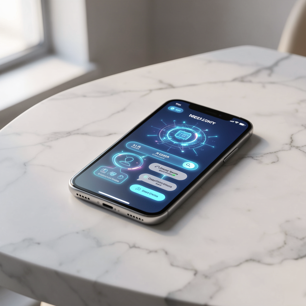 AI Chatbot on smartphone