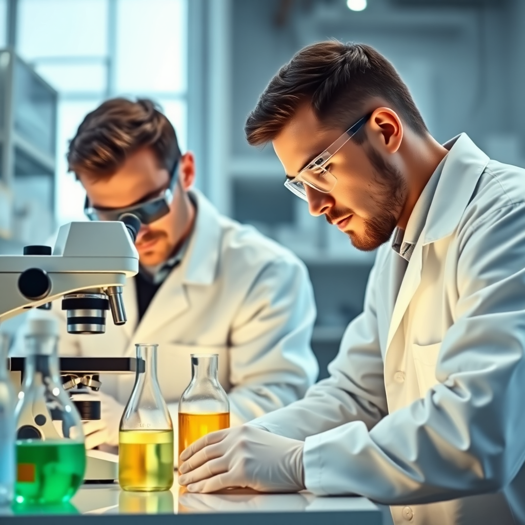 Chemists working in Dalkem R&D Laboratory