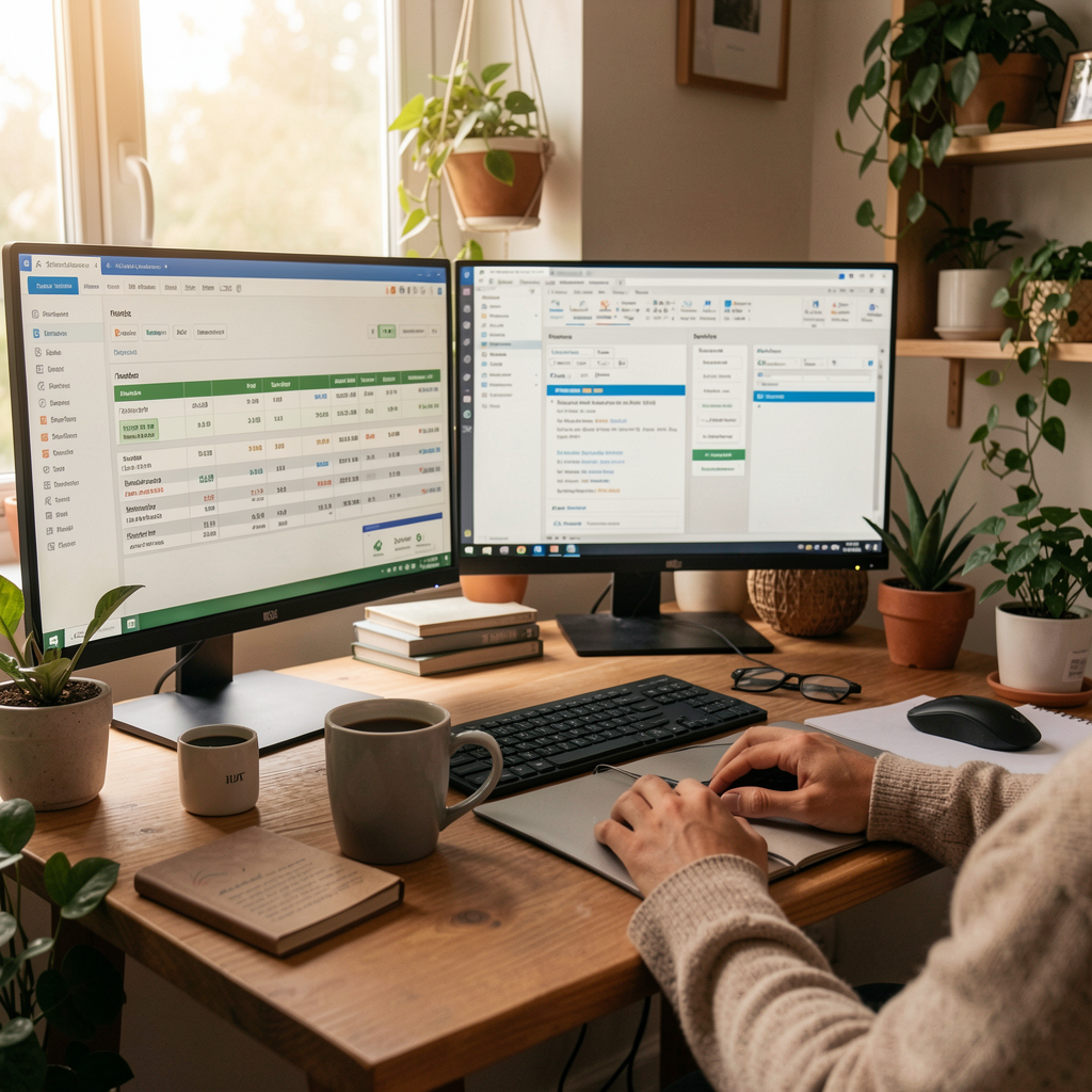 Remote work setup