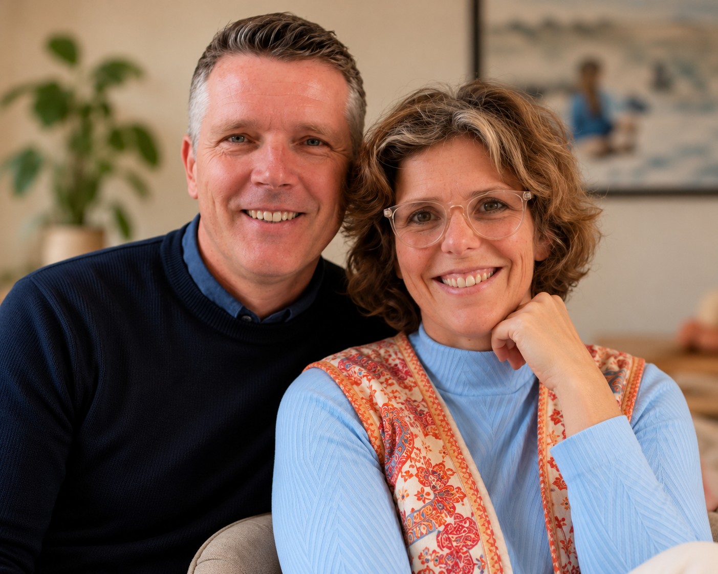 Karinda en Mark samen in hun praktijk
