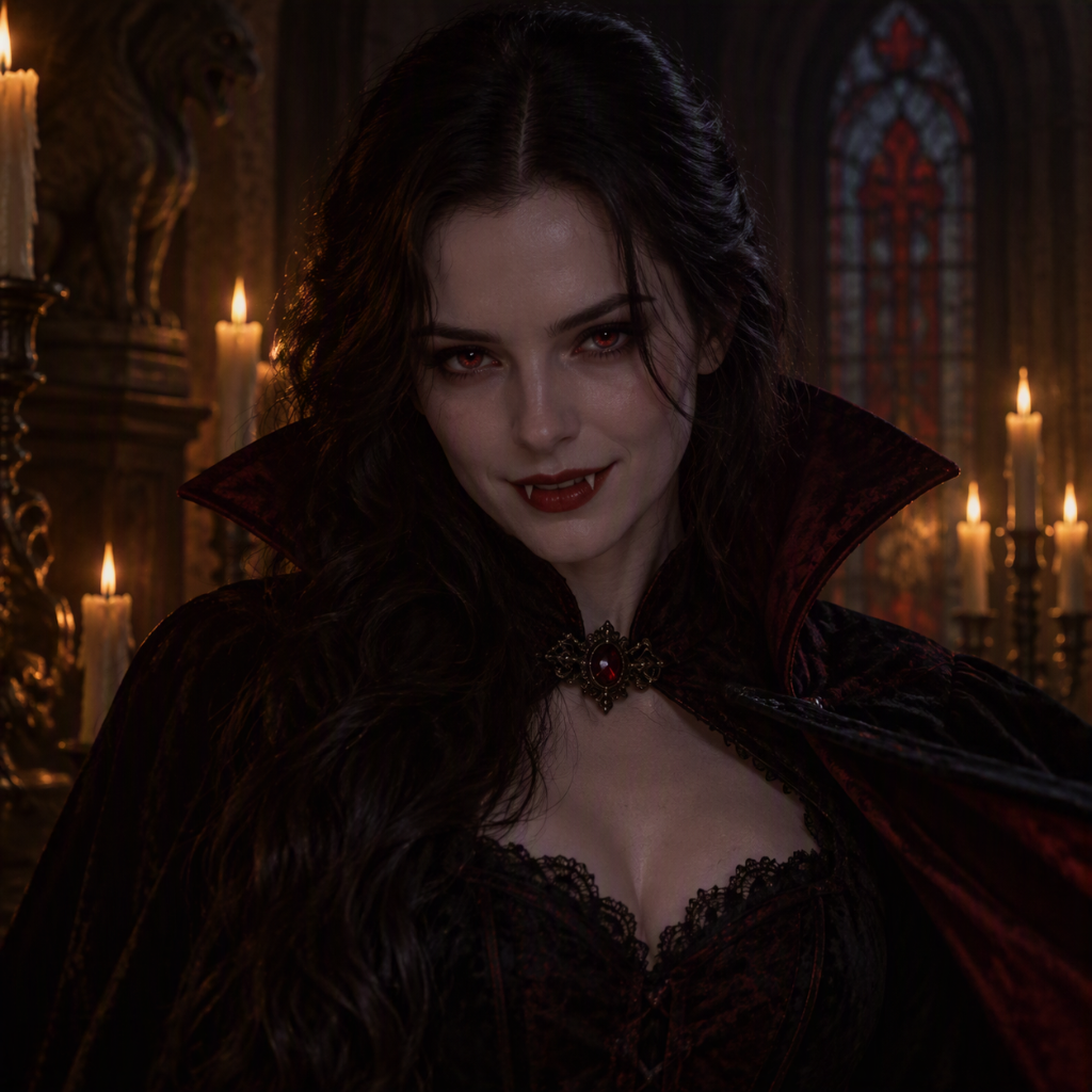Gothic Vampire Queen Transformation Result