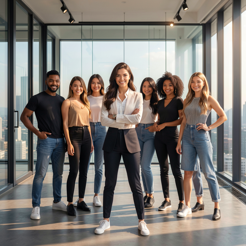 AI influencer studio concept