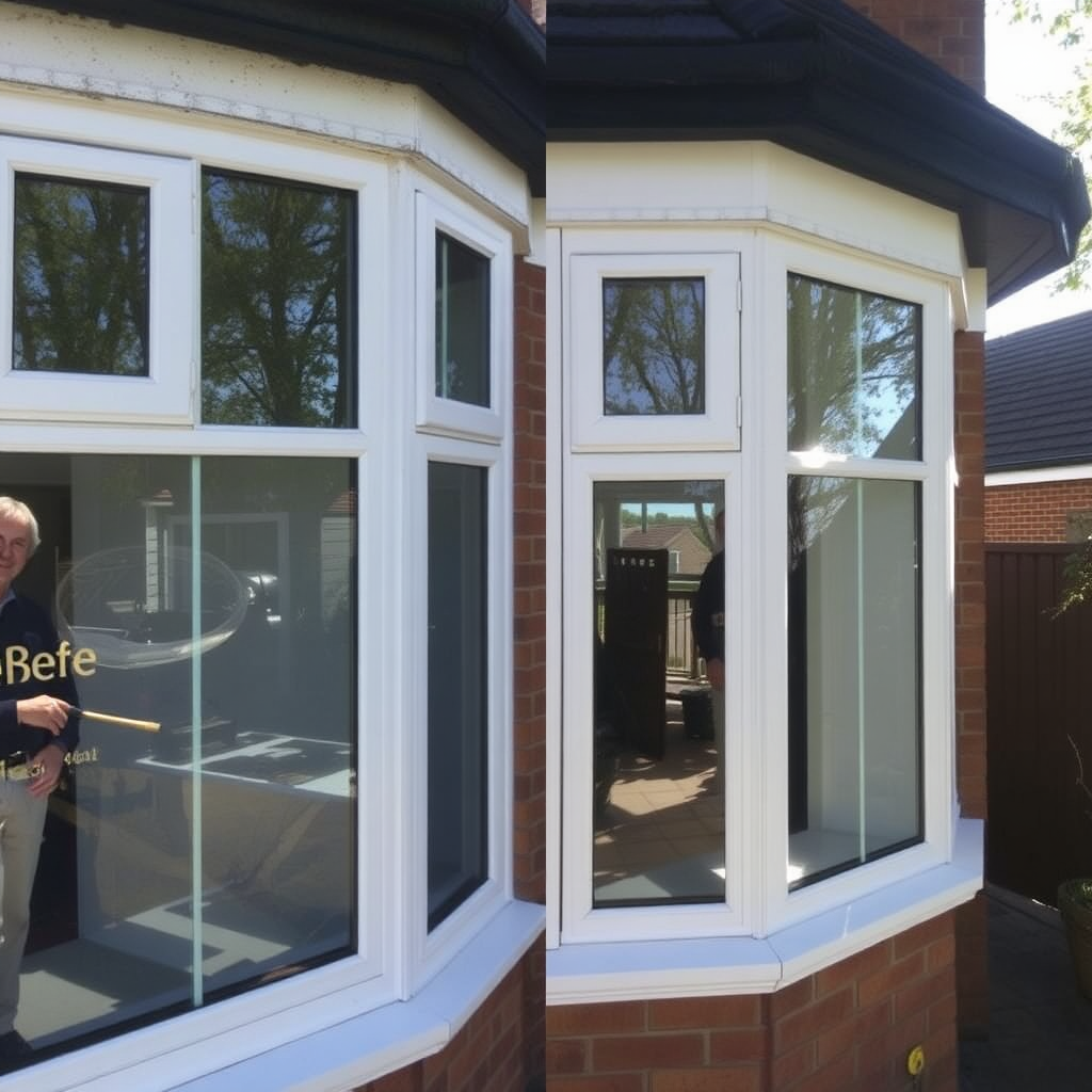 House windows - before/after