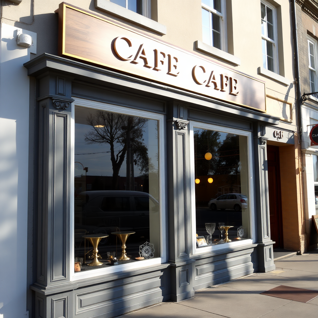 Cafe storefront