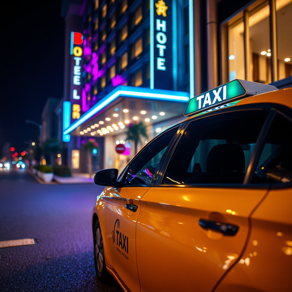 Taxi by hotel