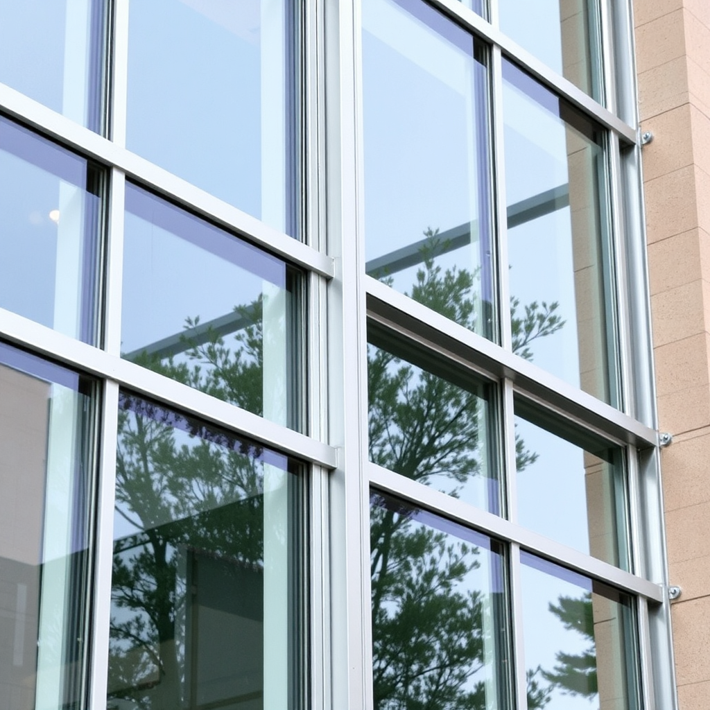 Office building windows